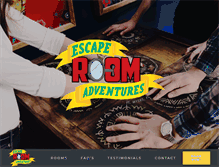 Tablet Screenshot of escaperoomadventures.com